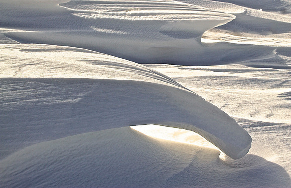 Nature's Snow Carving ~