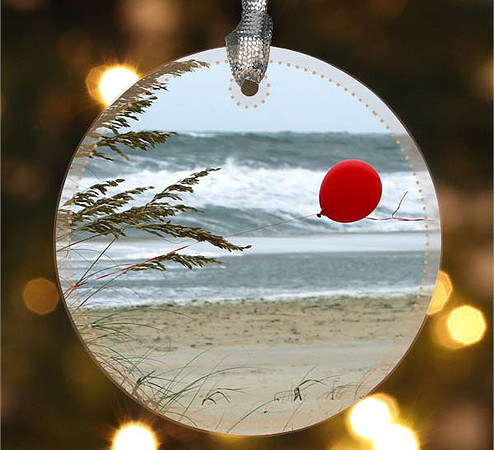 The Wish ~ Image on both sides of Metal Ornament complete w red ribbon & sash
