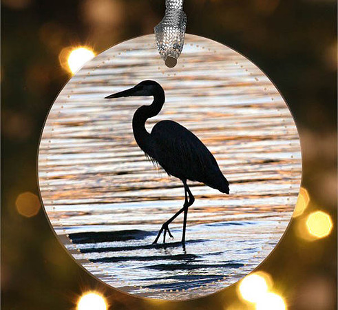 Twilight Night ~ Image on both sides of Metal Ornament complete w red ribbon & sash